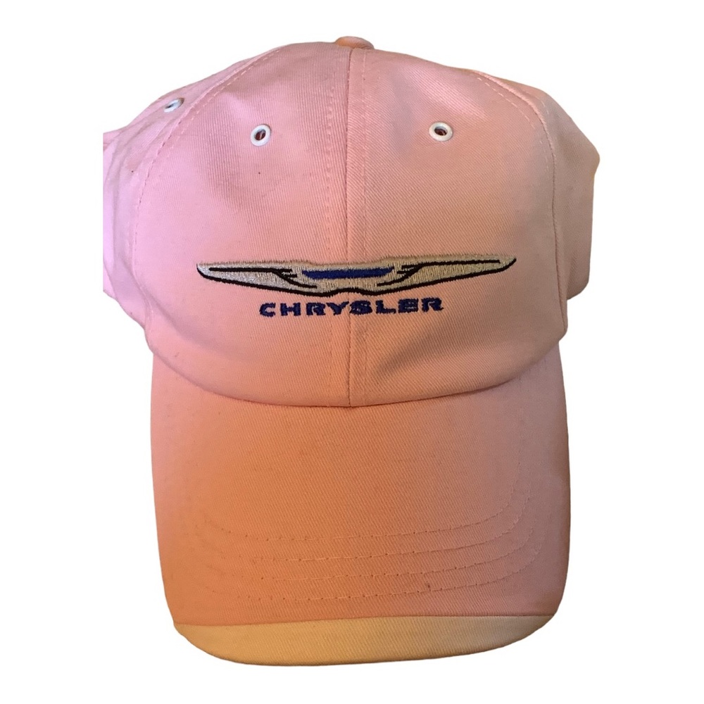 Pink | Baseball Cap | Hat with Velcro in Back | with Chrysler Logo
